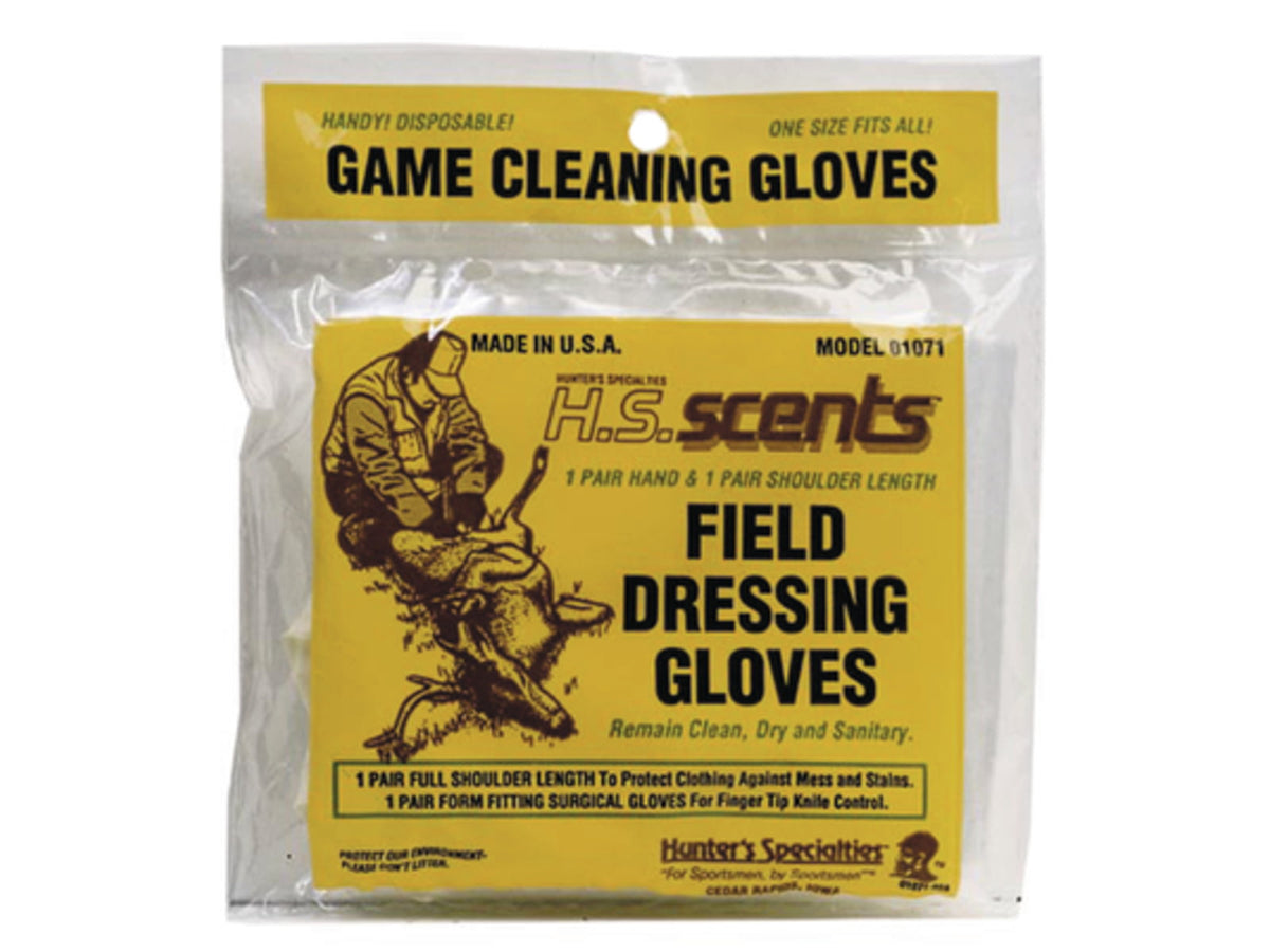 Hunters Specialties Field Dressing 2 Pair Gloves Orange