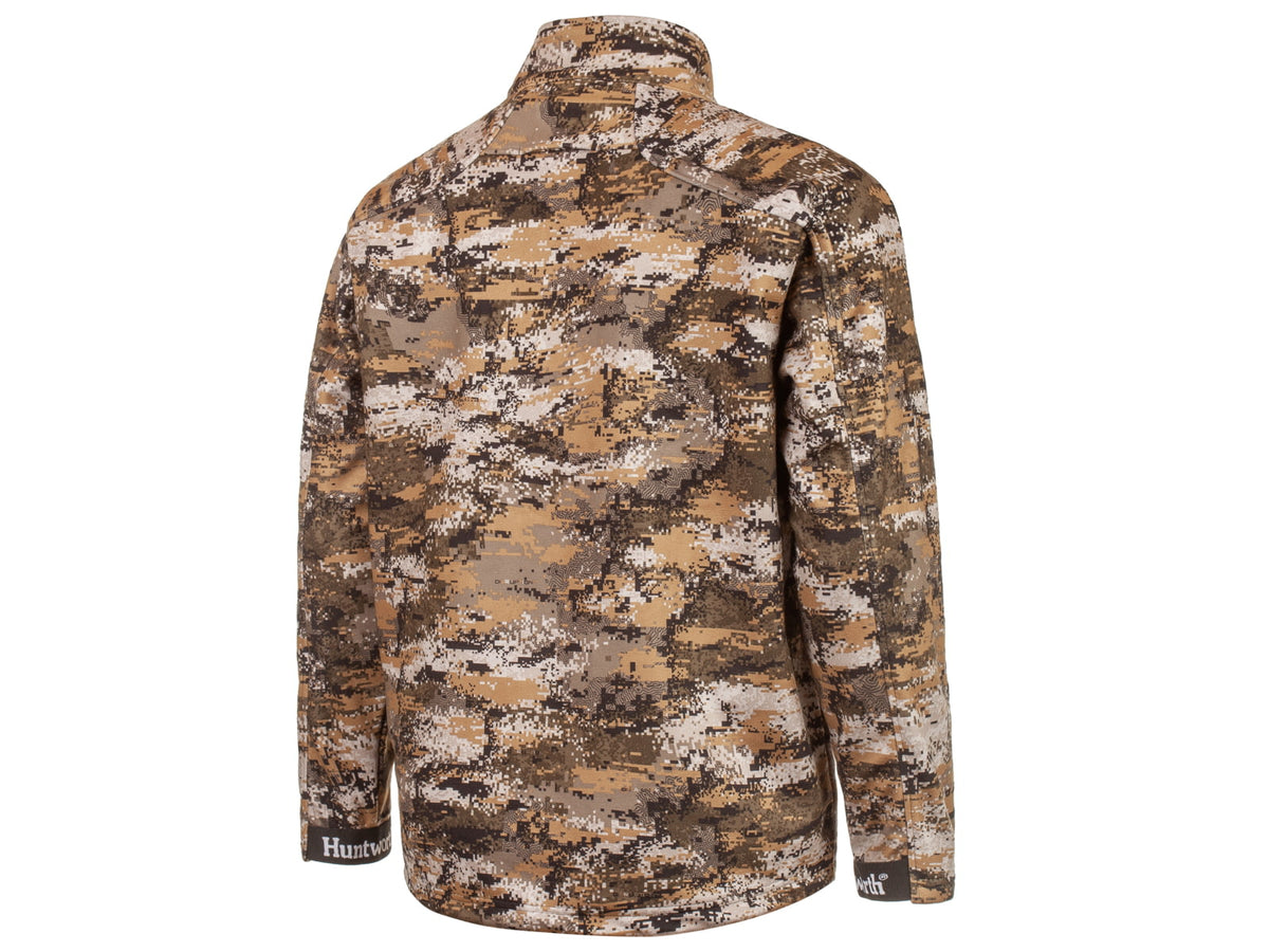 Huntworth Elkins Mid Weight Windproof Soft Shell Jacket Grid Fleece Interior - Mens Disruption