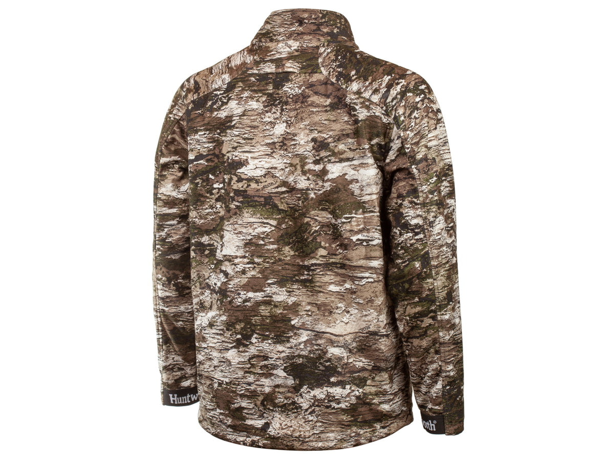 Huntworth Elkins Mid Weight Windproof Soft Shell Jacket Grid Fleece Interior - Mens Tarnen Large