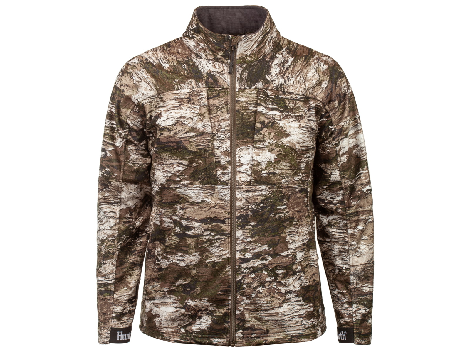 Huntworth Elkins Mid Weight Windproof Soft Shell Jacket Grid Fleece Interior - Mens Tarnen Large