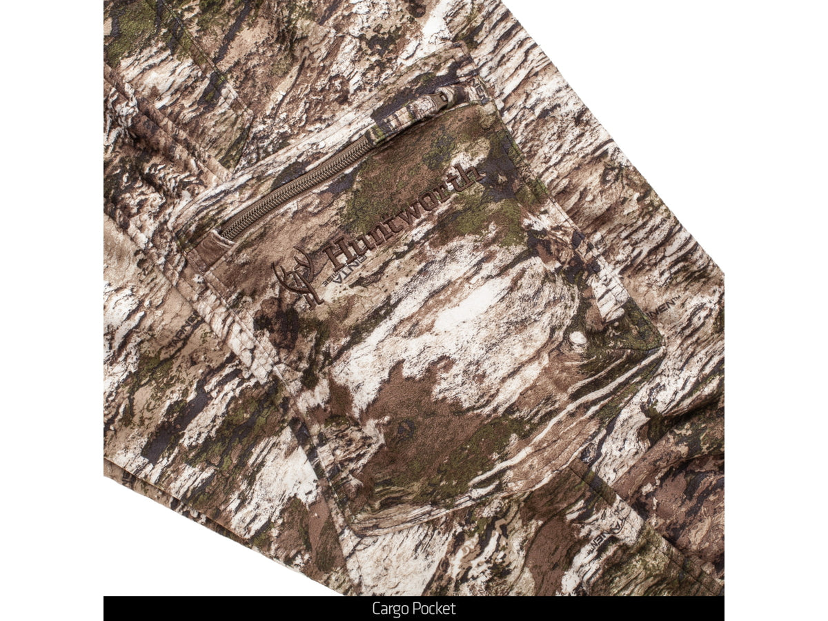 Huntworth Elkins Mid Weight Windproof Soft Shell Pants Waffle Fleece Interior- Mens Tarnen Large