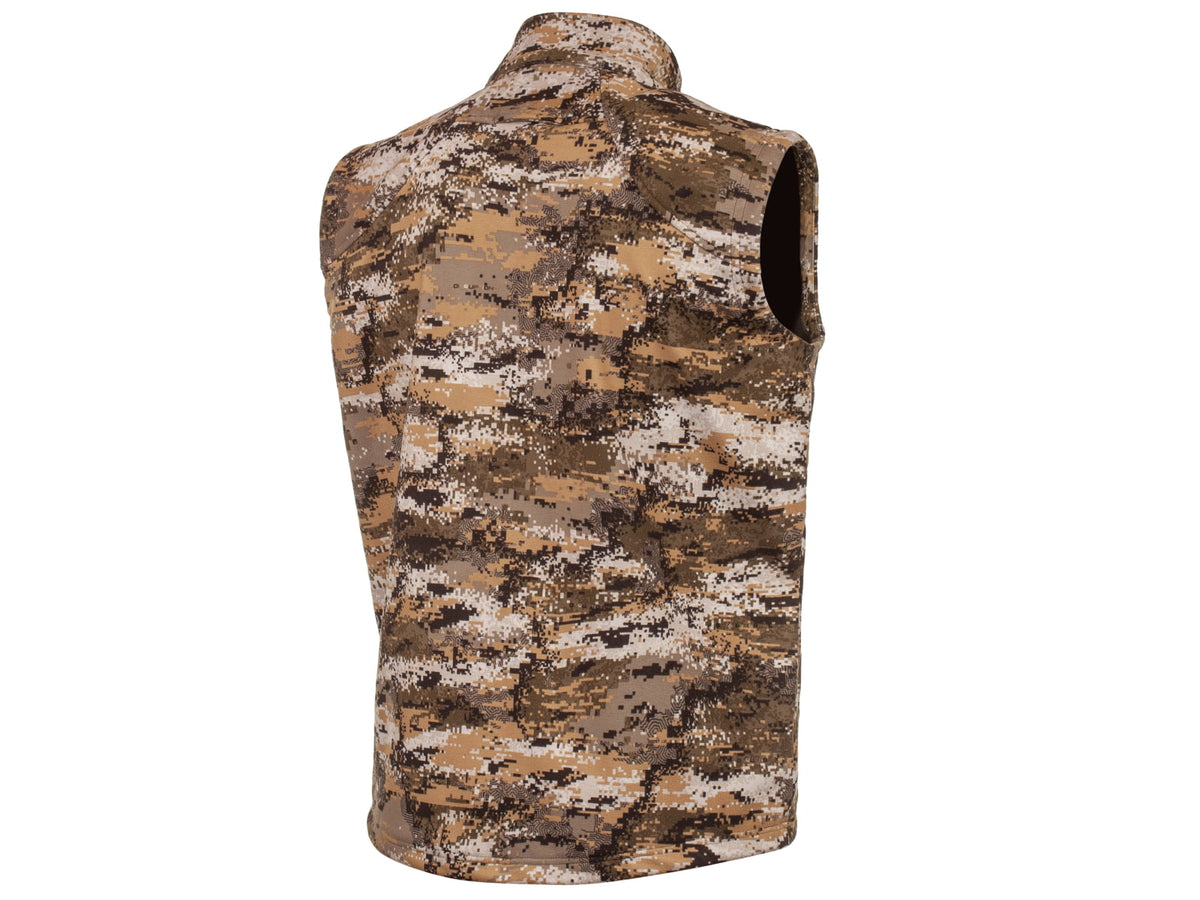 Huntworth Elkins Mid Weight Windproof Soft Shell Vest Waffle Fleece Interior - Mens Disruption 2XL E-9502-DC-2XL