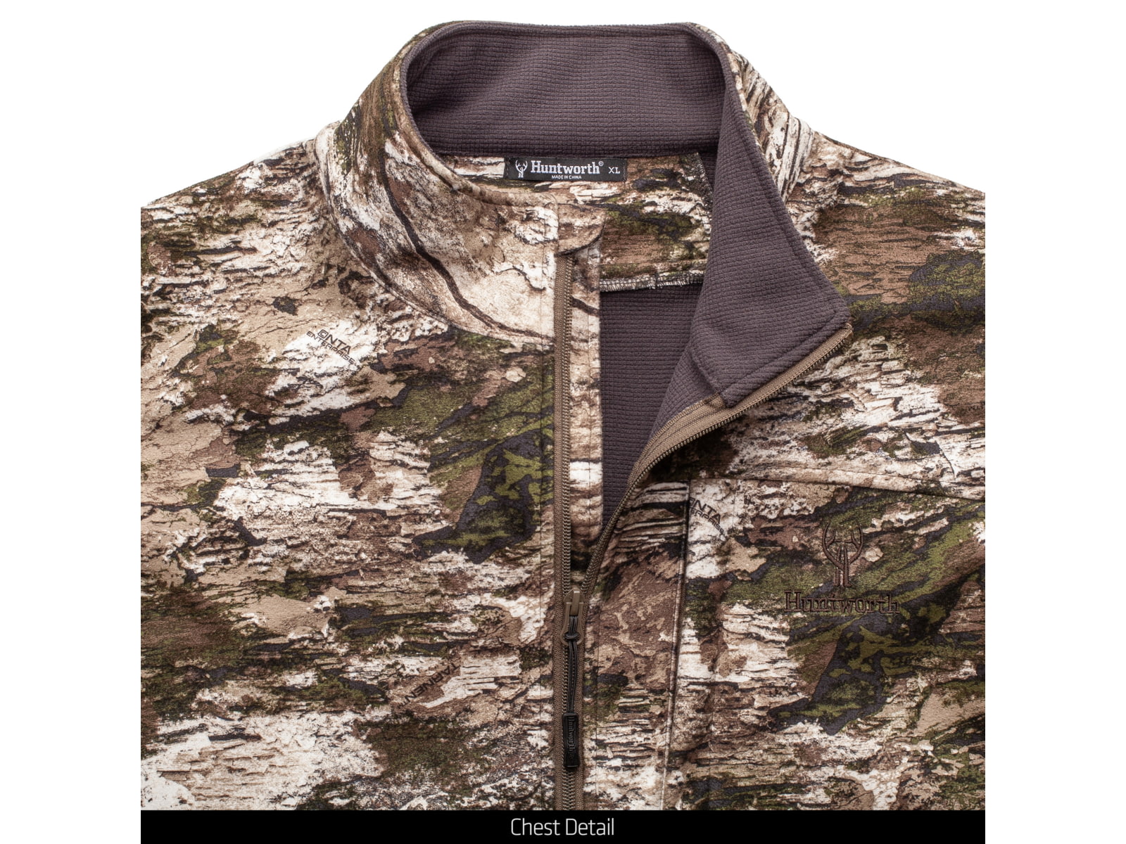 Huntworth Elkins Mid Weight Windproof Soft Shell Vest Waffle Fleece Interior - Mens Tarnen