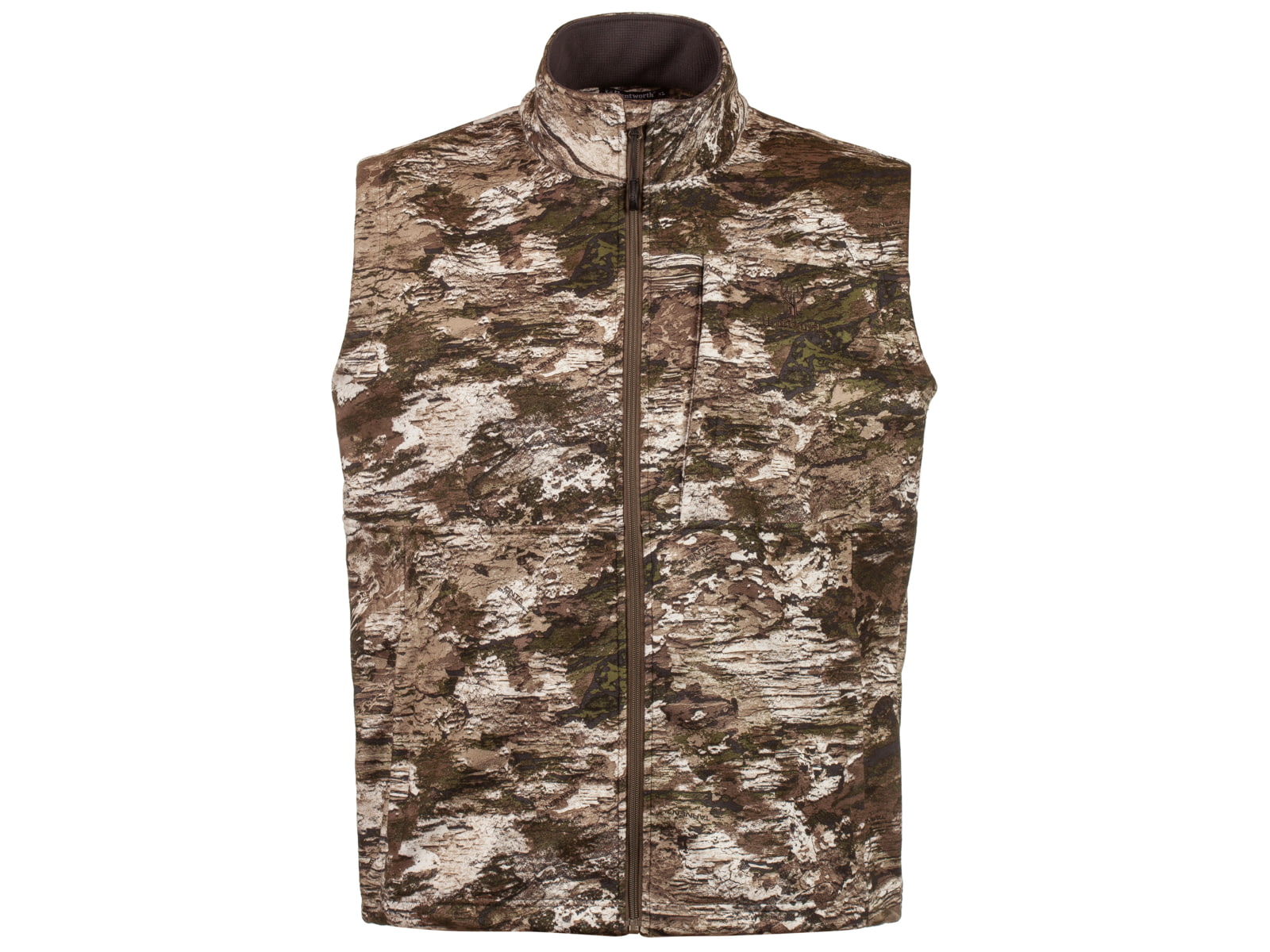 Huntworth Elkins Mid Weight Windproof Soft Shell Vest Waffle Fleece Interior - Mens Tarnen