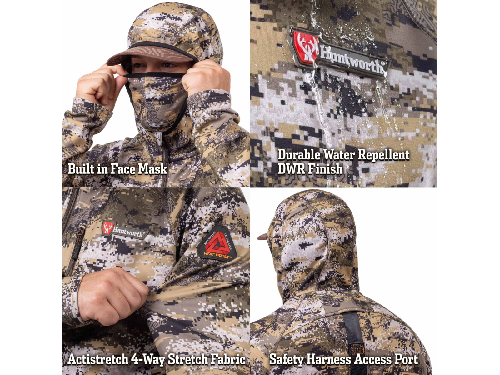 Huntworth Grayling Heat Boost Heavyweight Soft Shell Hoodie - Men's