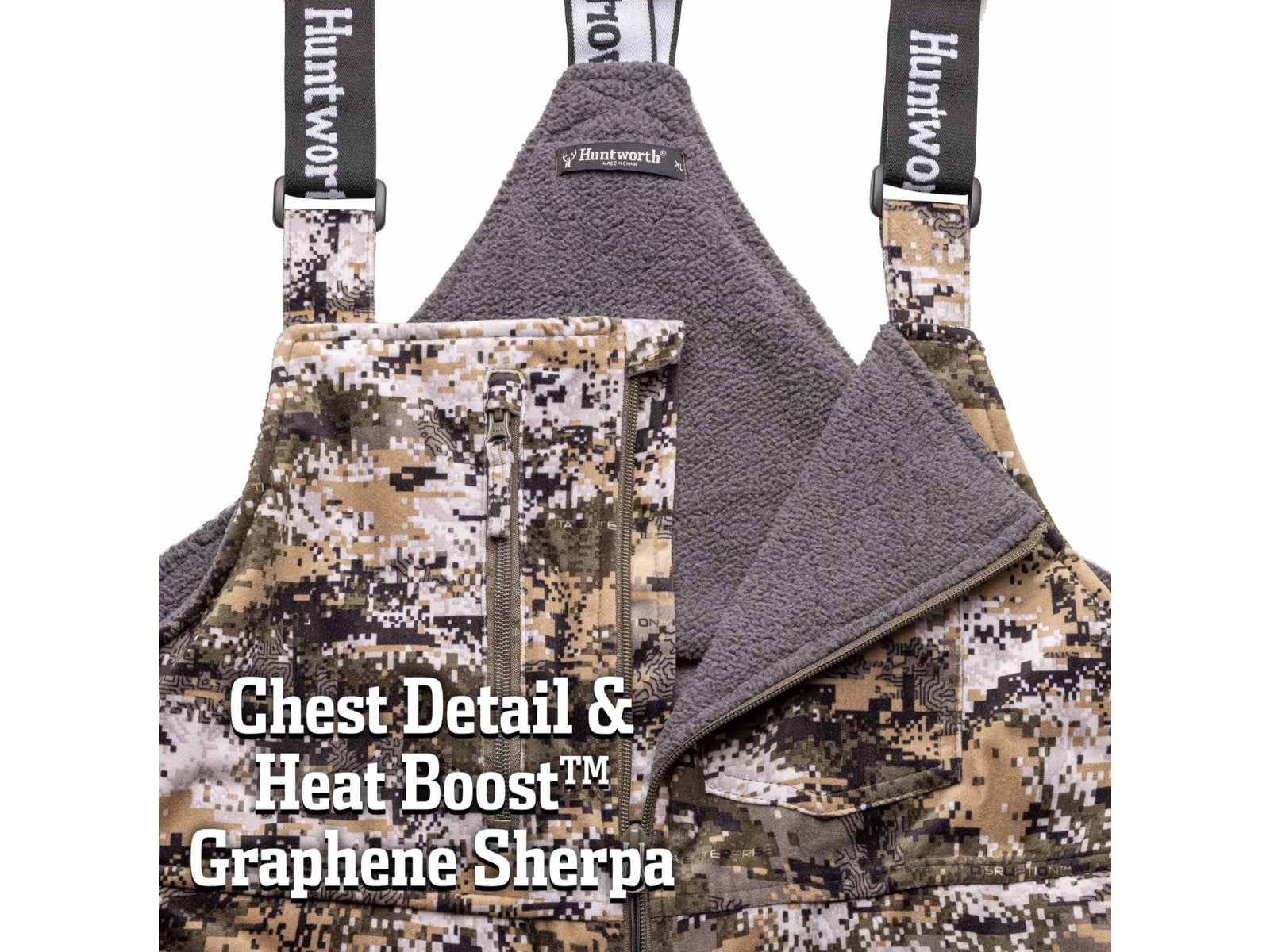 Huntworth Matterhorn Heat Boost Heavyweight Waterproof Lined Hunting Bib Overalls - Men's
