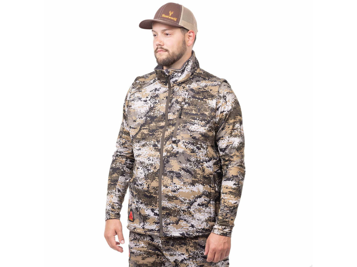 Huntworth Saskatoon Heat Boost Heavyweight Windproof Softshell Vest - Men's Disruption