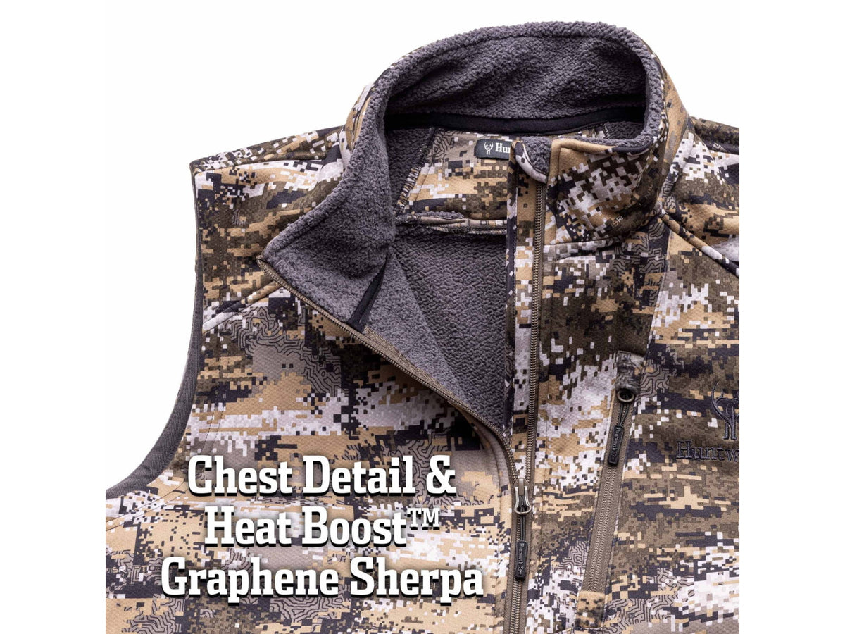 Huntworth Saskatoon Heat Boost Heavyweight Windproof Softshell Vest - Men's Disruption