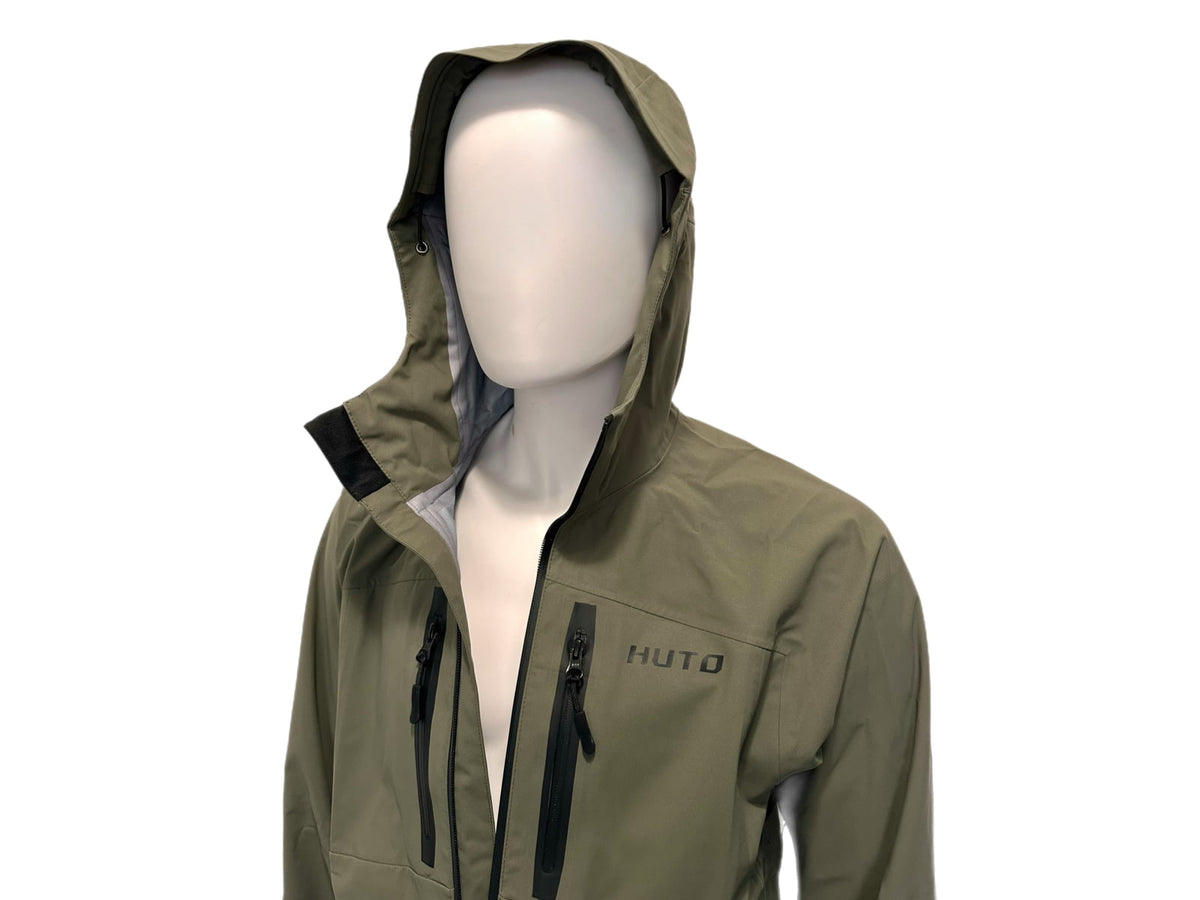 Huto Lifestyle Bone Dry Rain Jacket Green/Grey