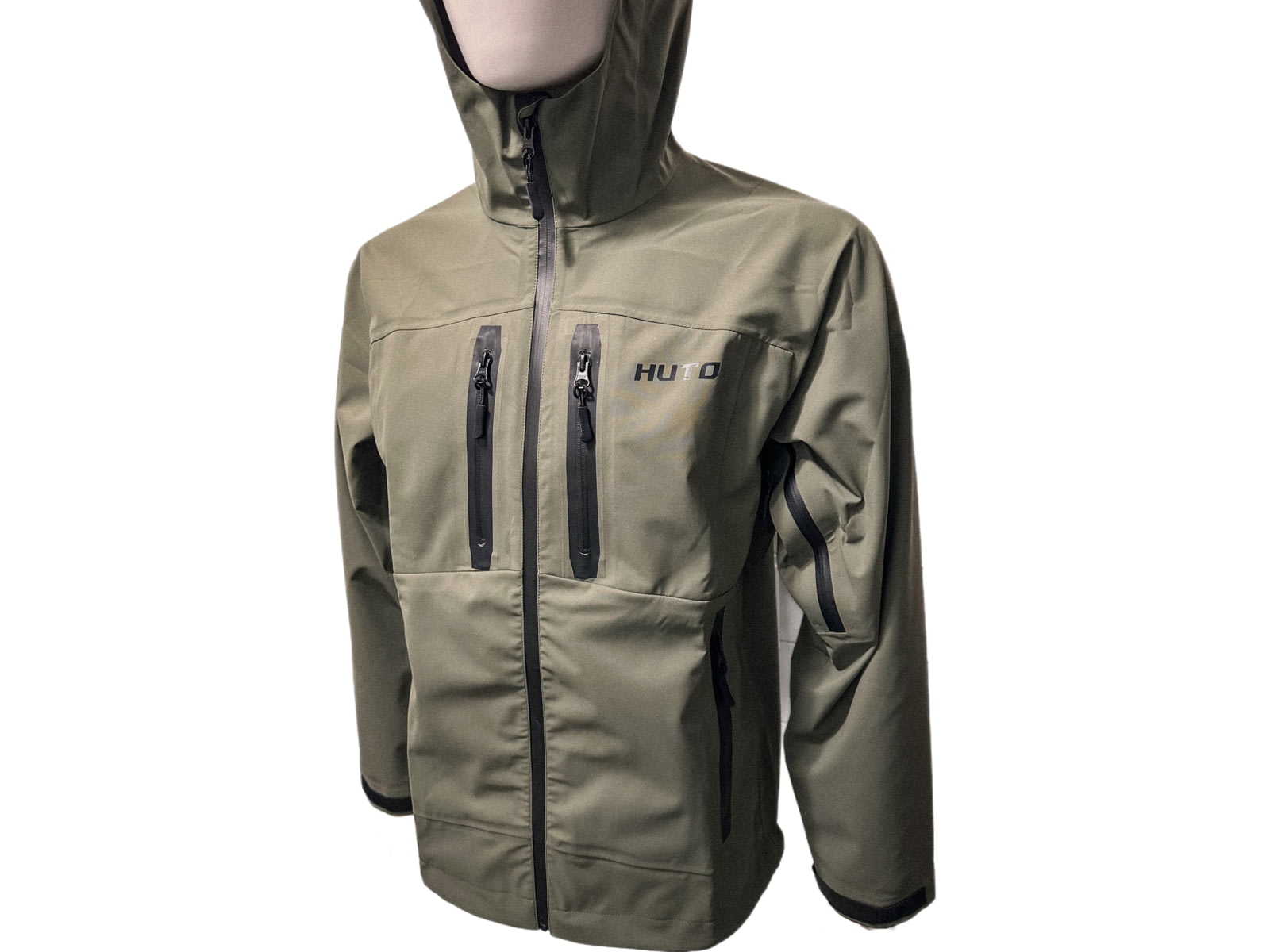 Huto Lifestyle Bone Dry Rain Jacket Green/Grey