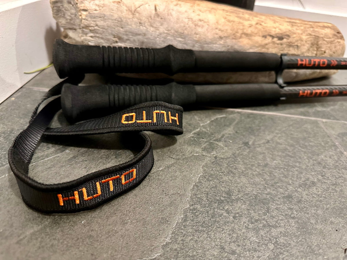 Huto Lifestyle Grinder Backcountry 3K Carbon Fiber Trekking Pole Black