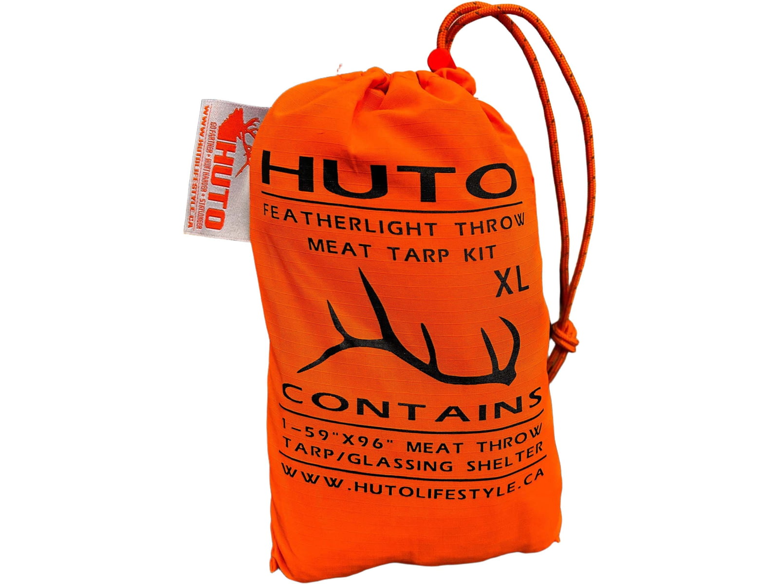 Huto Lifestyle Meat Throw Tarp/Shelter Extra Large Orange MEAT-TARP-XL
