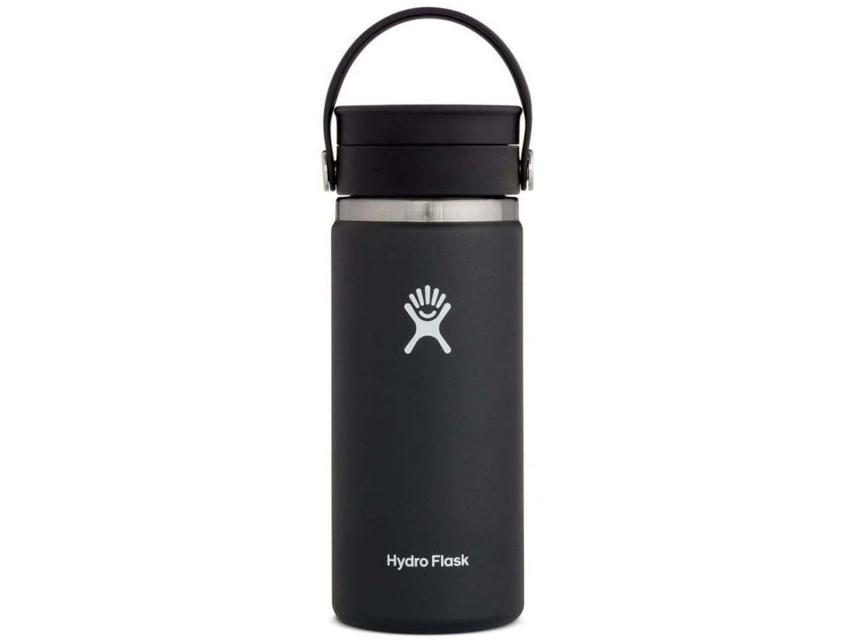 Hydro Flask 16 oz. Wide Mouth Bottle w/Flex Sip Lid Black W16BCX001