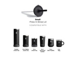 Hydro Flask Press-In Straw Lid Black Small PISLS001