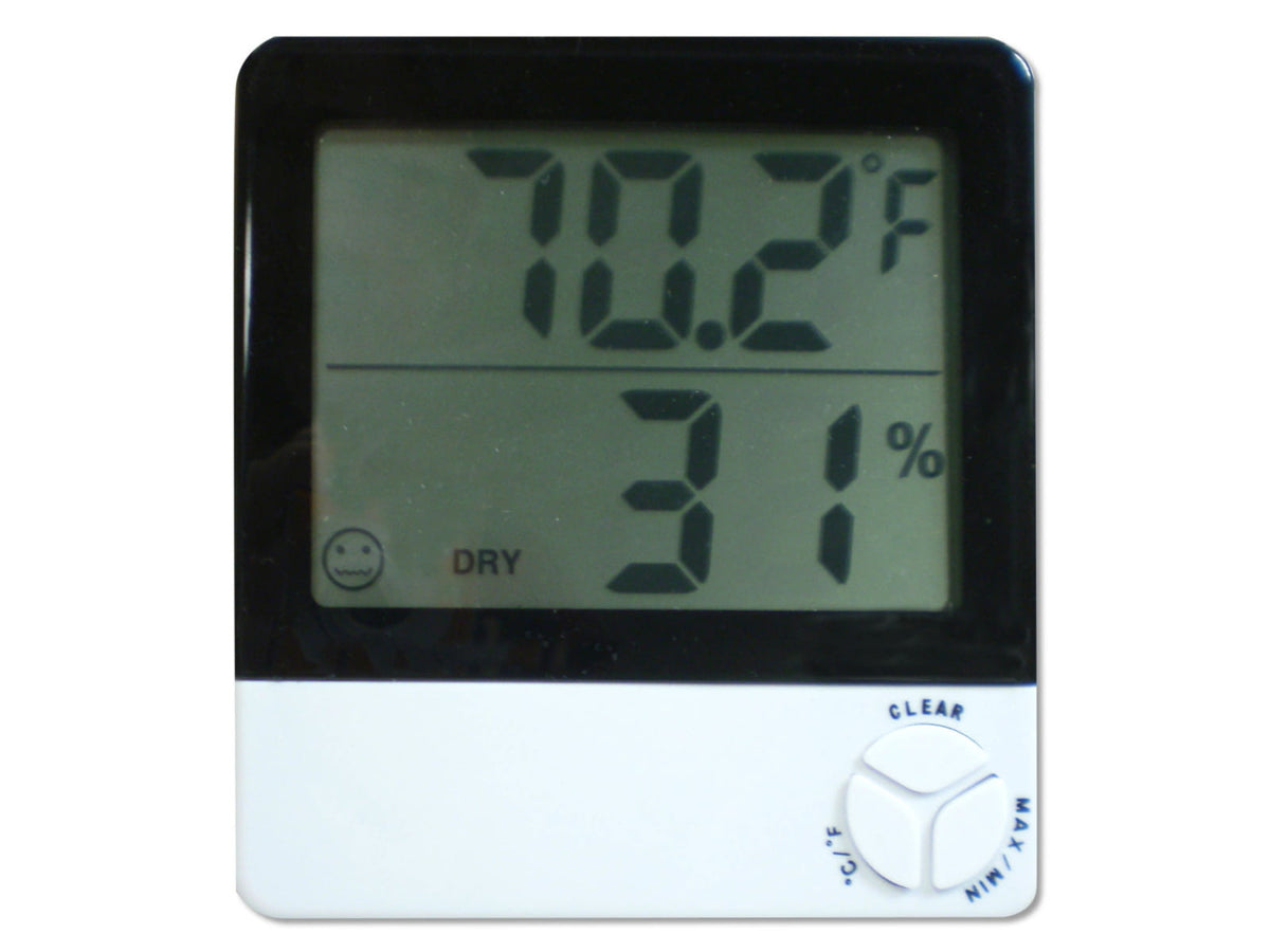 Hyskore Digital Hygrometer White / Black