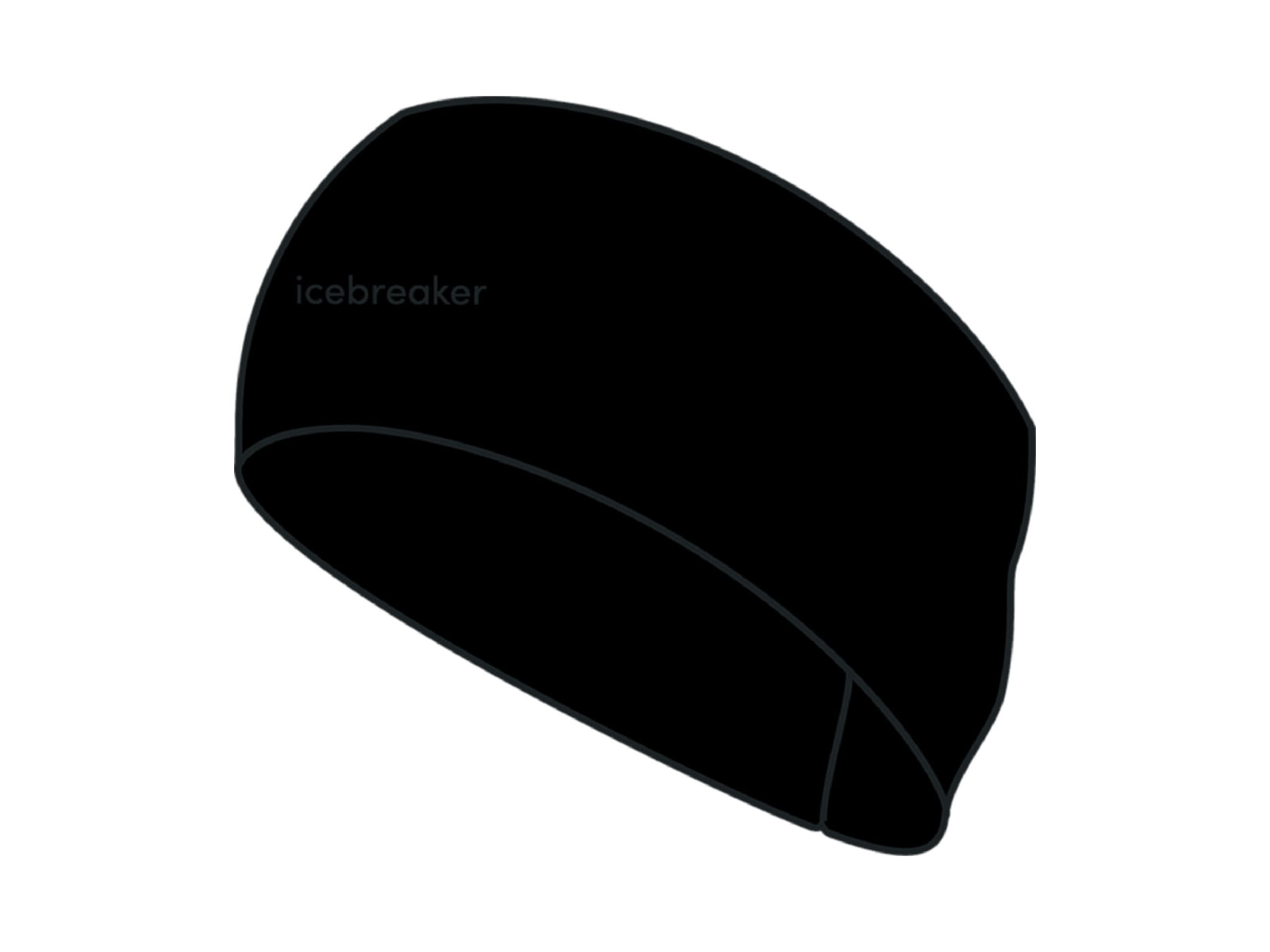 Icebreaker 200 Oasis Headband Black One Size IB0A56SG001OS