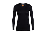 Icebreaker Merino 200 Oasis LS Crewe - Women's Black Small