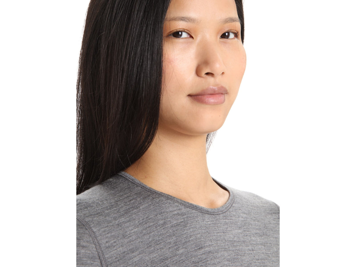 Icebreaker Merino 200 Oasis LS Crewe - Women's Black Small