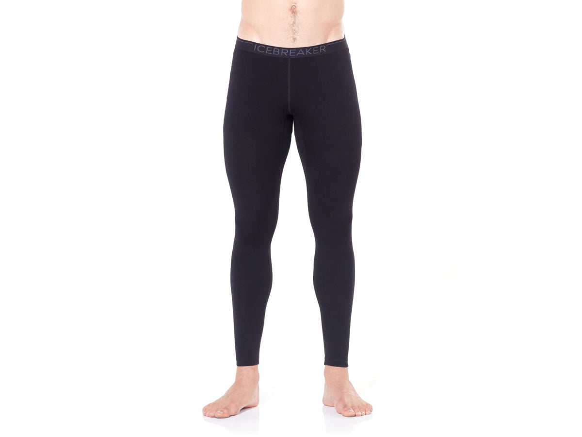 Icebreaker 260 Tech Thermal Leggings w/ Fly - Mens Black