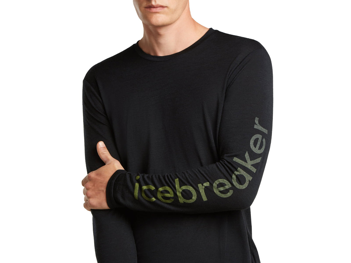 Icebreaker Merino 150 Tech Lite Long Sleeve IB Vertical Tee - Men's