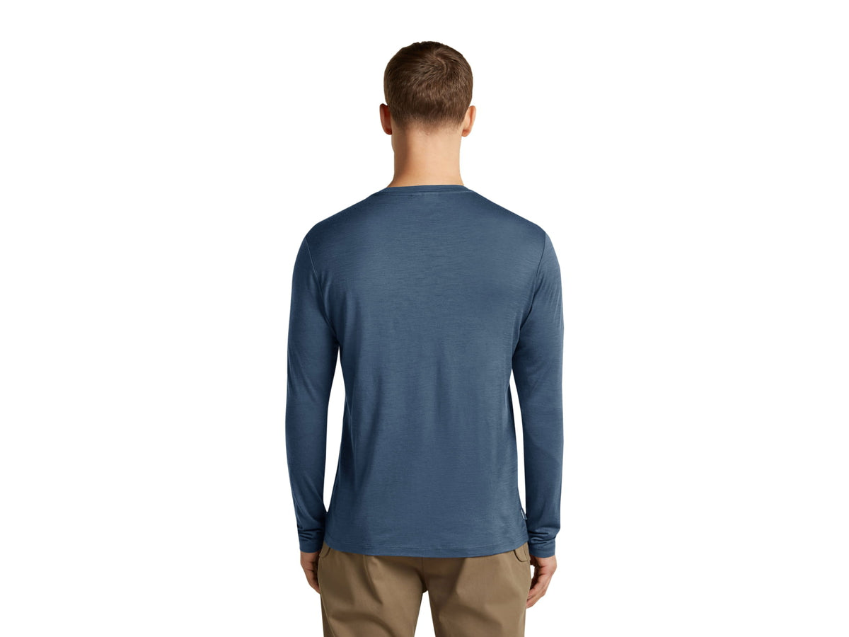 Icebreaker Merino 150 Tech Lite Long Sleeve IB Vertical Tee - Men's