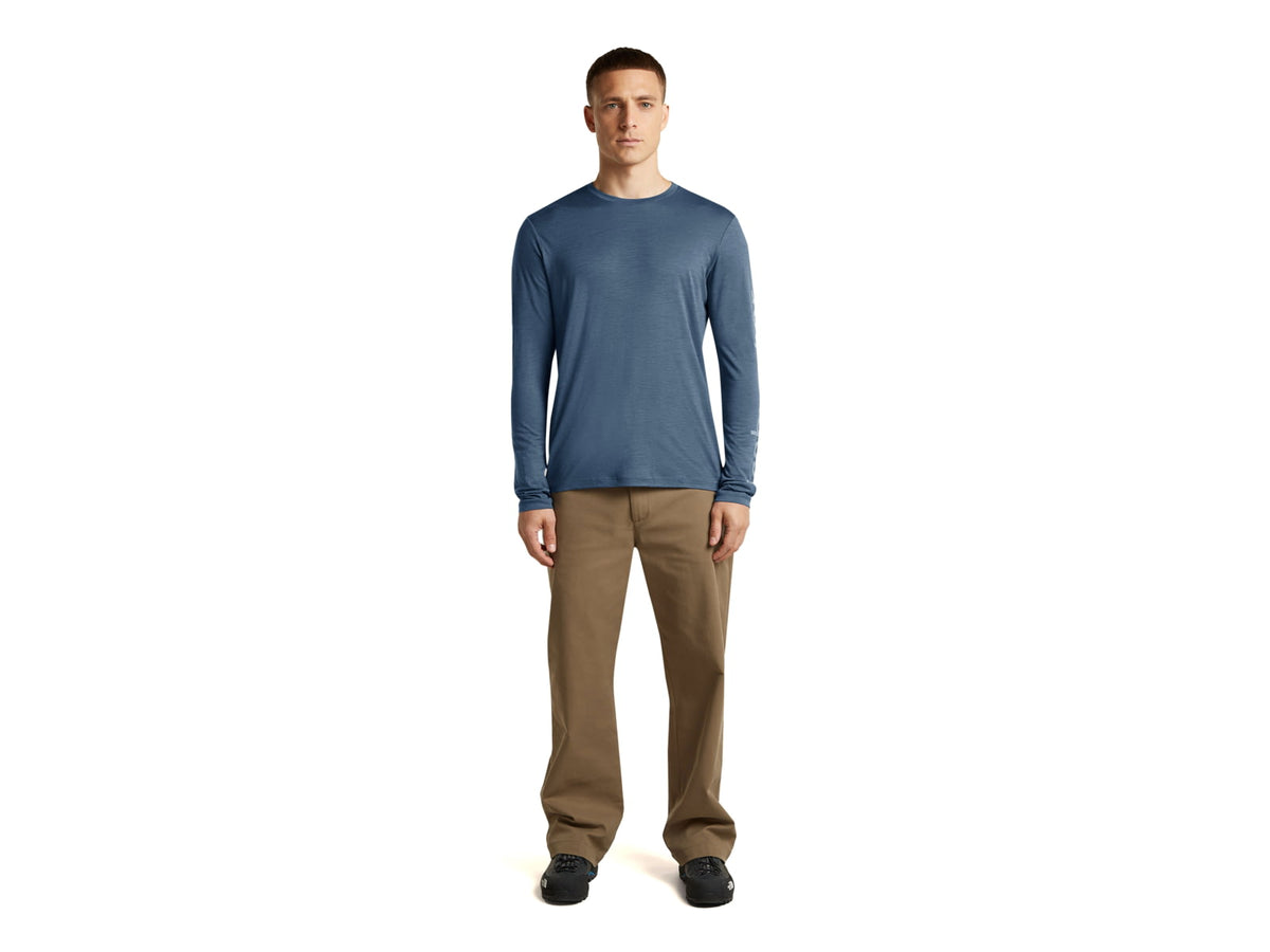 Icebreaker Merino 150 Tech Lite Long Sleeve IB Vertical Tee - Men's