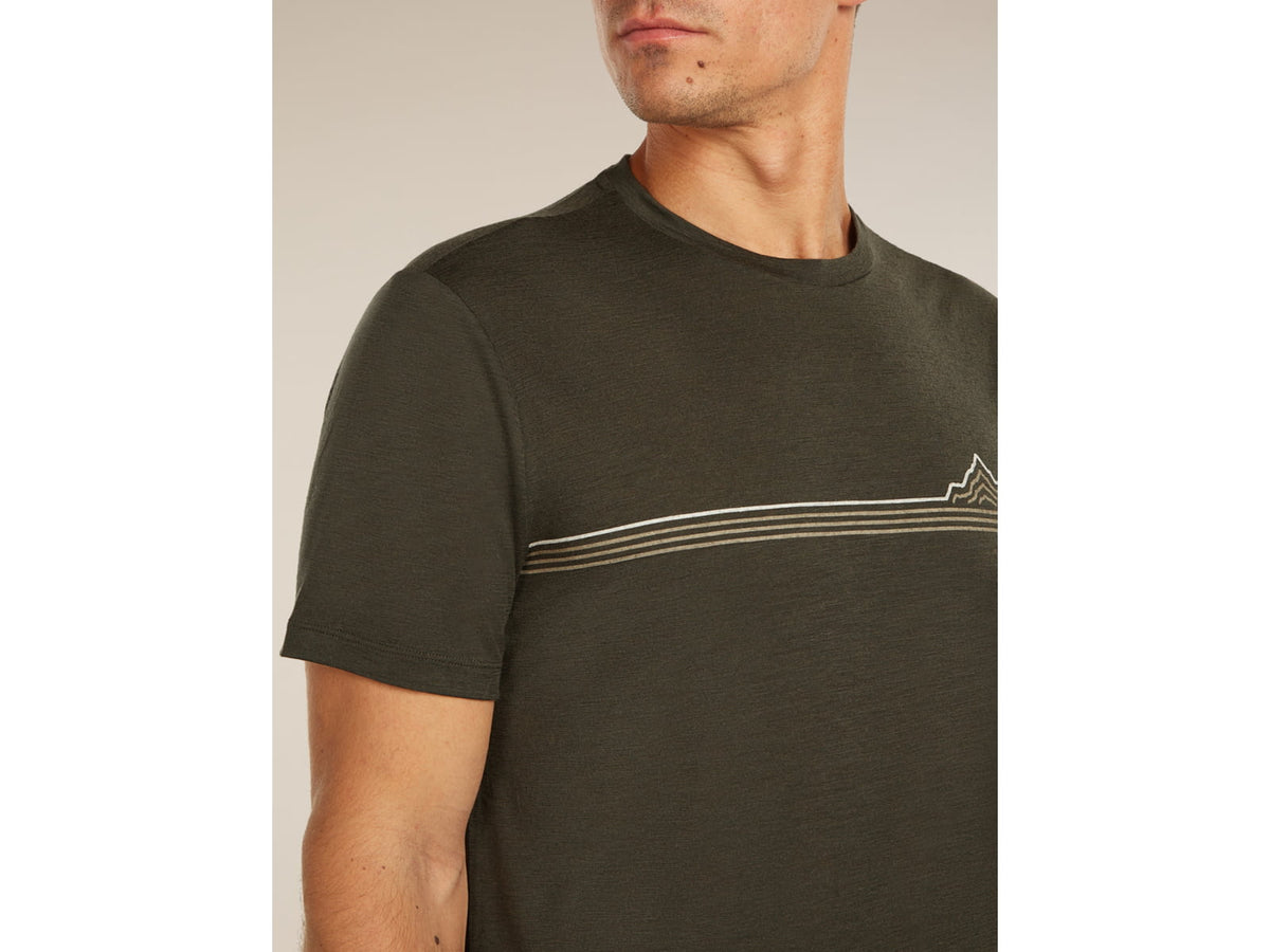 Icebreaker Merino 150 Tech Lite Short Sleeve Range Stripes T-Shirt - Men's