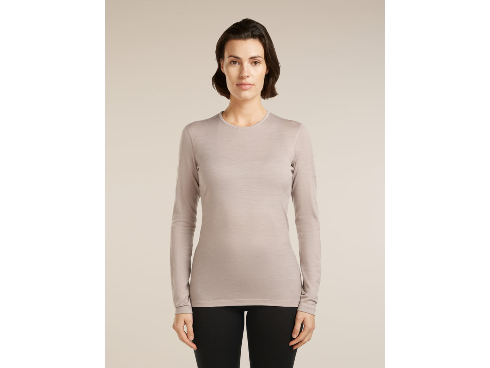 Icebreaker Merino 200 Oasis LS Crewe - Women's Black Small