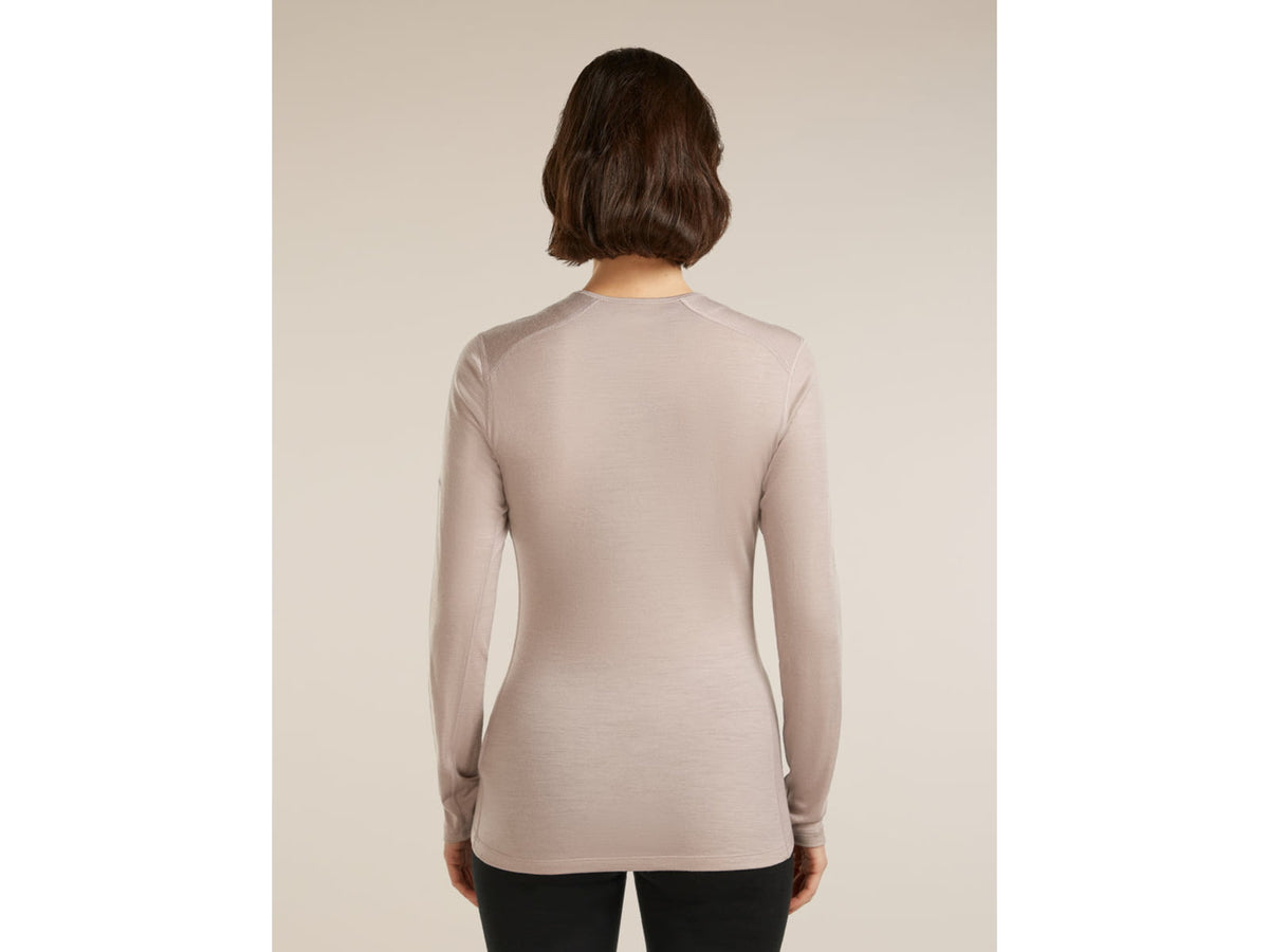 Icebreaker Merino 200 Oasis LS Crewe - Women's Black Small