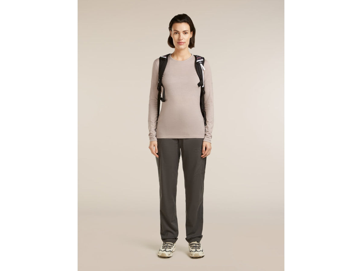 Icebreaker Merino 200 Oasis LS Crewe - Women's Black Small