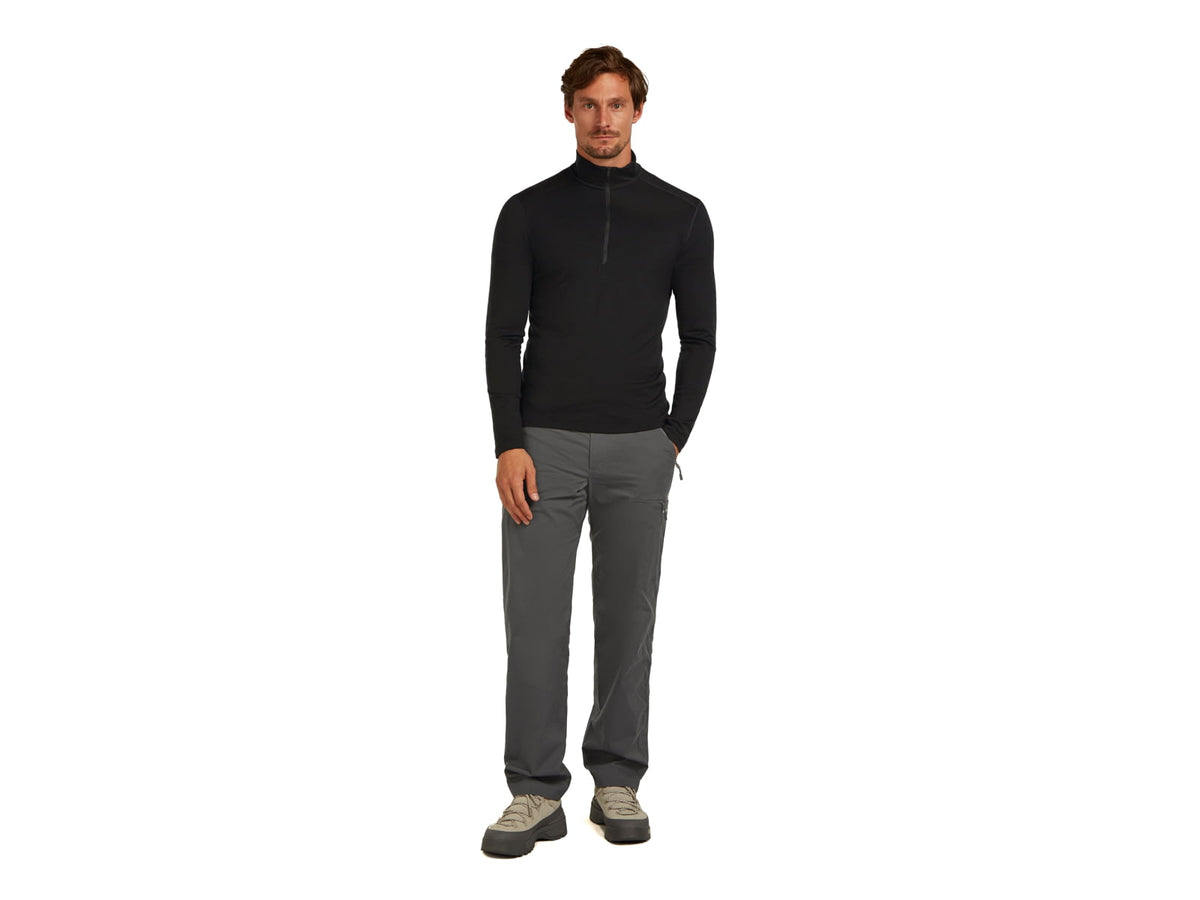 Icebreaker Men Merino 200 Oasis LS Half Zip Black M