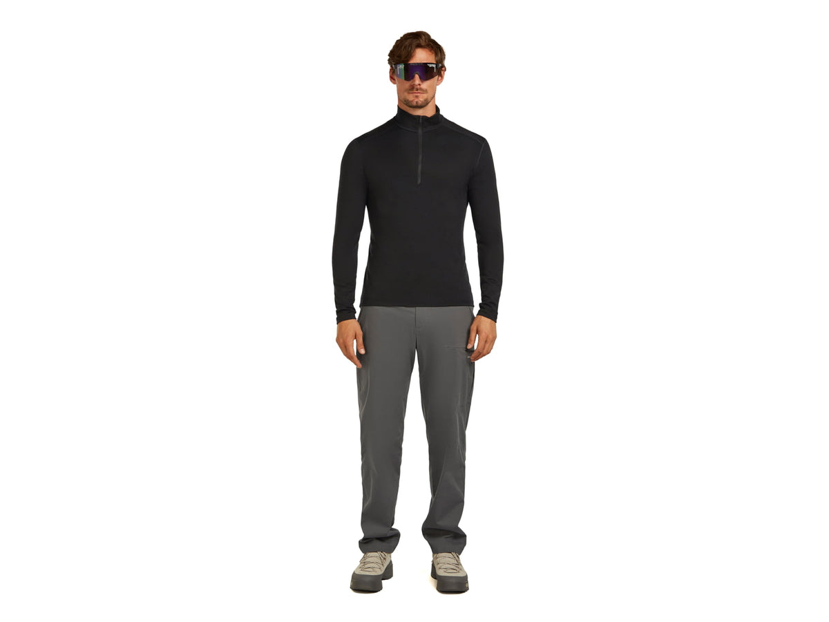 Icebreaker Men Merino 200 Oasis LS Half Zip Black M
