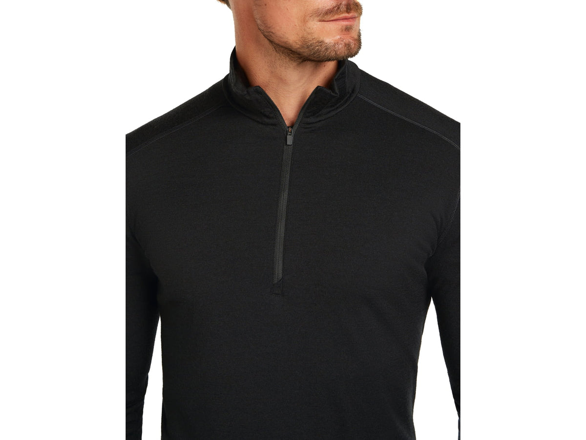 Icebreaker Men Merino 200 Oasis LS Half Zip Black M