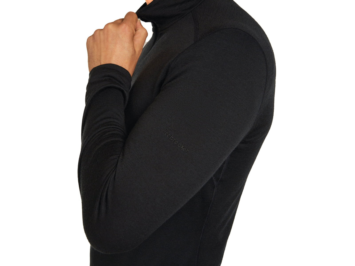 Icebreaker Men Merino 200 Oasis LS Half Zip Black M