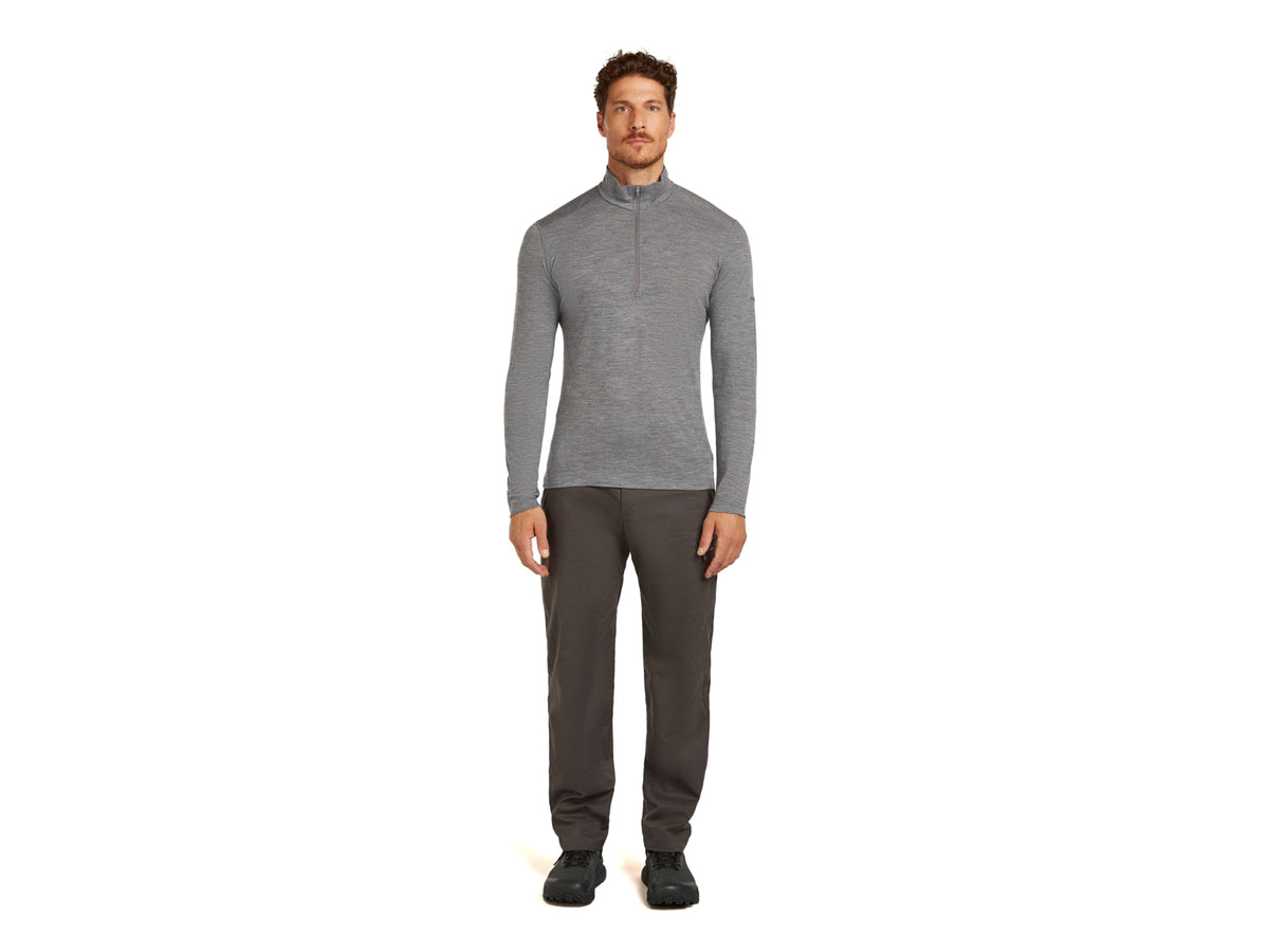 Icebreaker Men Merino 200 Oasis LS Half Zip Black M
