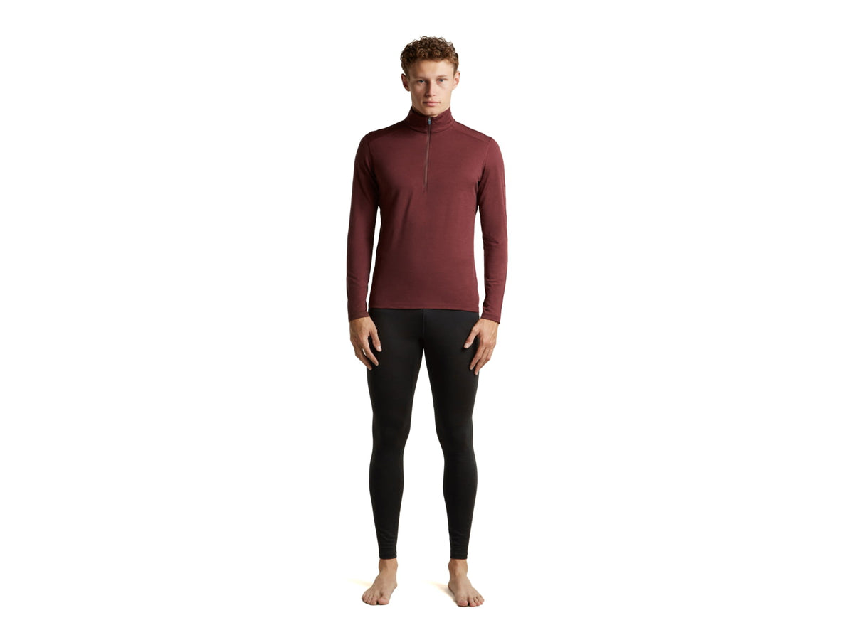 Icebreaker Men Merino 200 Oasis LS Half Zip Black M