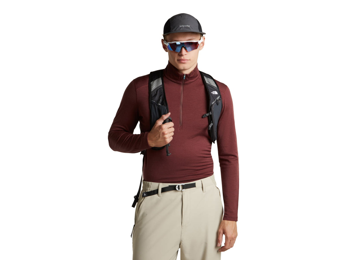 Icebreaker Men Merino 200 Oasis LS Half Zip Black M