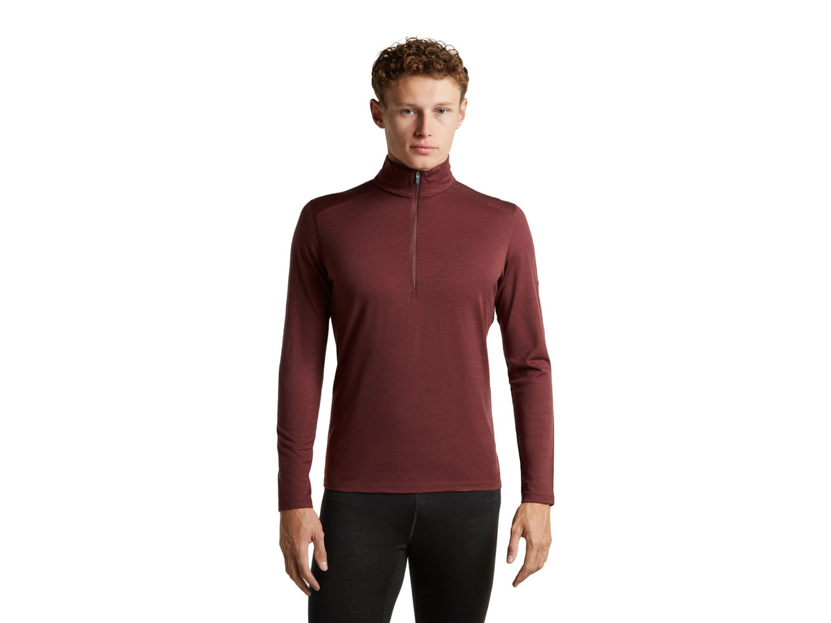 Icebreaker Men Merino 200 Oasis LS Half Zip Black M