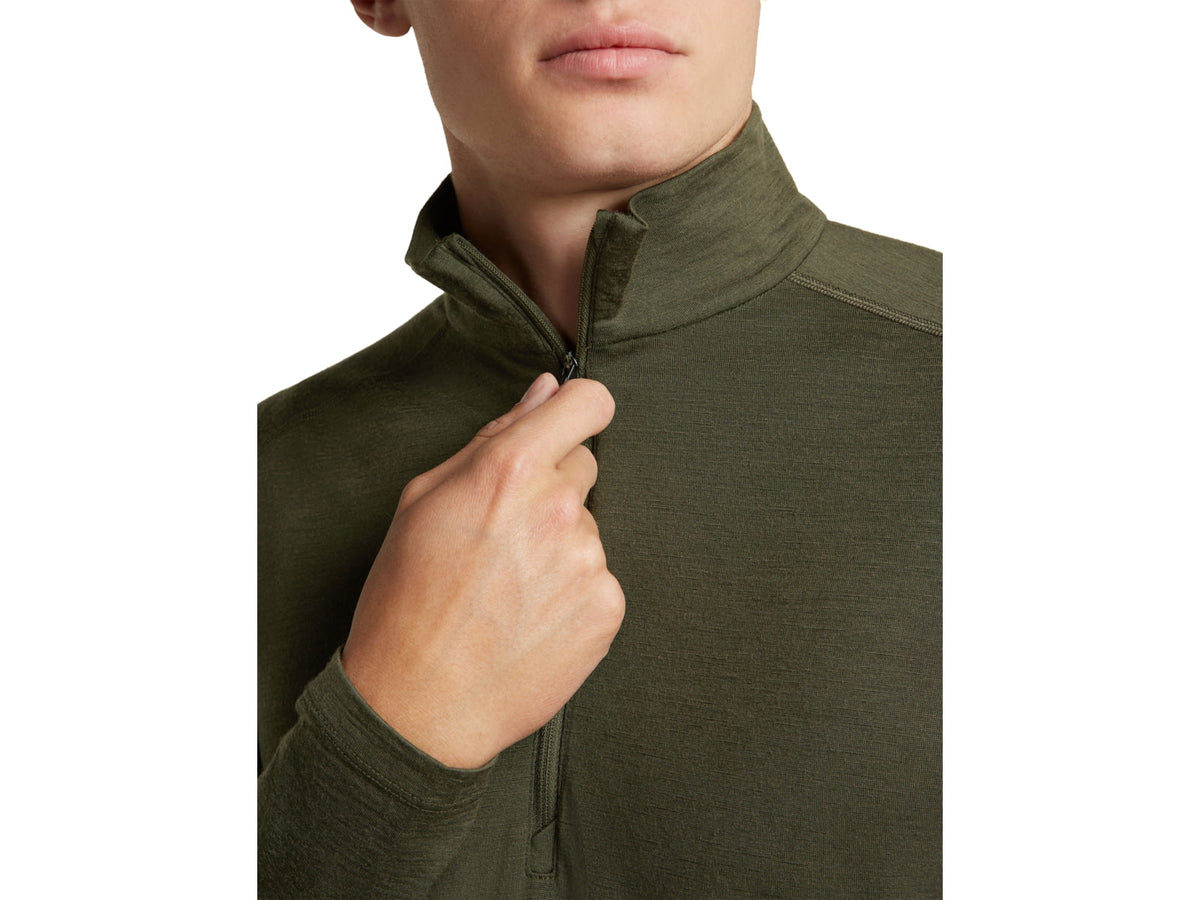 Icebreaker Men Merino 200 Oasis LS Half Zip Black M
