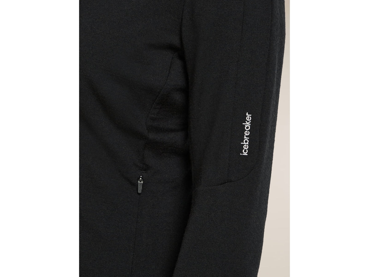 Icebreaker Merino 260 Quantum Long Sleeve Zip Jacket - Women's Black