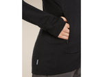 Icebreaker Merino 260 Quantum Long Sleeve Zip Jacket - Women's Black