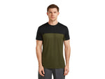 Icebreaker Merino Blend 125 Cool-Lite Sphere Short Sleeve T-Shirt Colour Block - Men's Dark Loden/Black