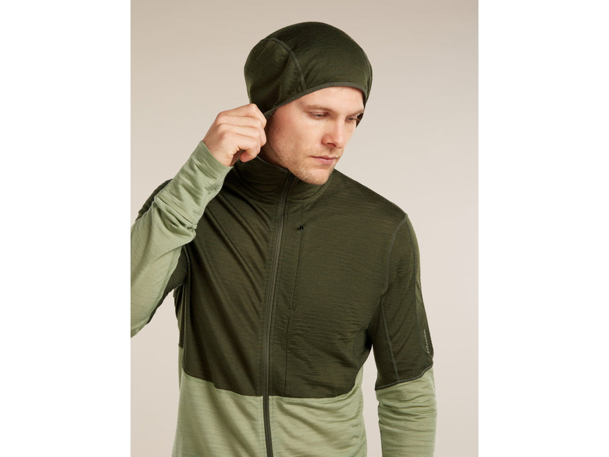 Icebreaker Merino Blend 200 RealFleece Descender Long Sleeve Zip Hoodie - Men's
