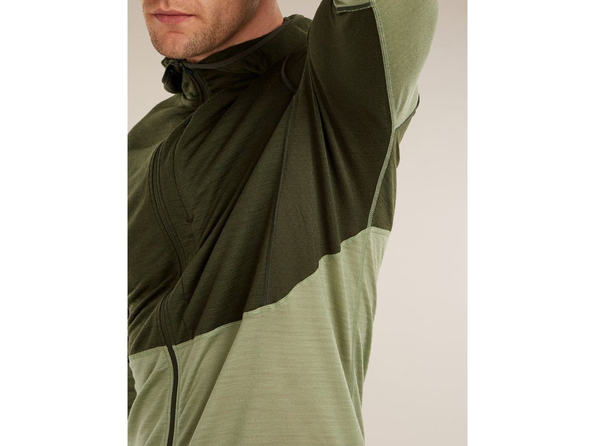 Icebreaker Merino Blend 200 RealFleece Descender Long Sleeve Zip Hoodie - Men's