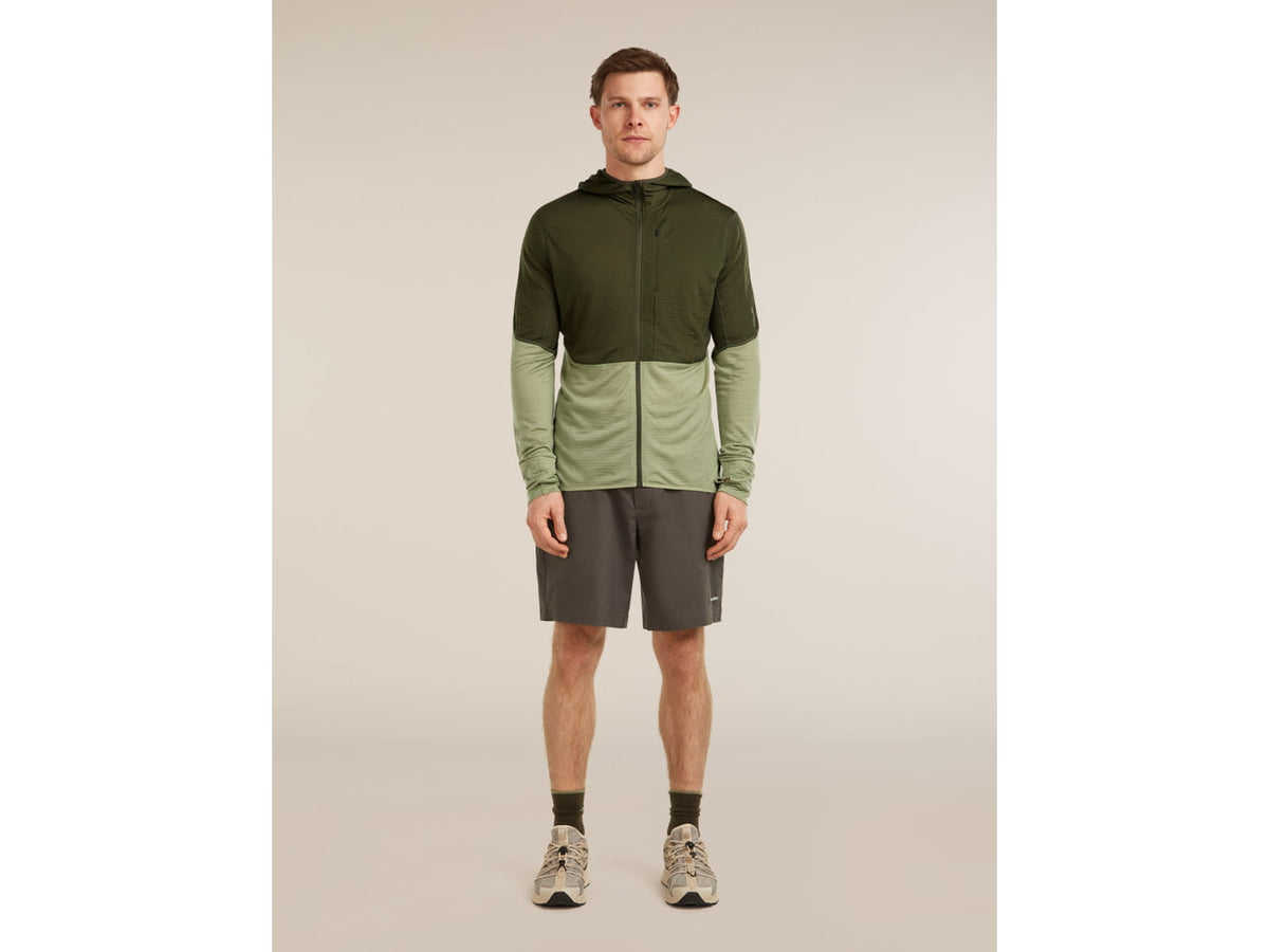Icebreaker Merino Blend 200 RealFleece Descender Long Sleeve Zip Hoodie - Men's