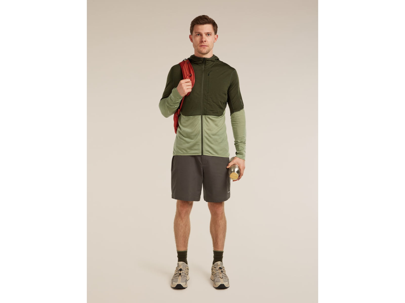 Icebreaker Merino Blend 200 RealFleece Descender Long Sleeve Zip Hoodie - Men's