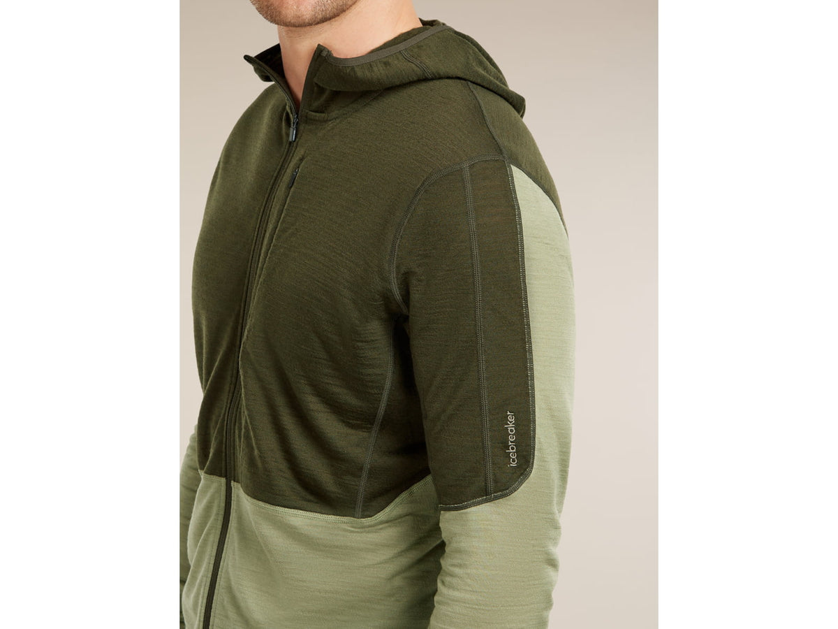 Icebreaker Merino Blend 200 RealFleece Descender Long Sleeve Zip Hoodie - Men's