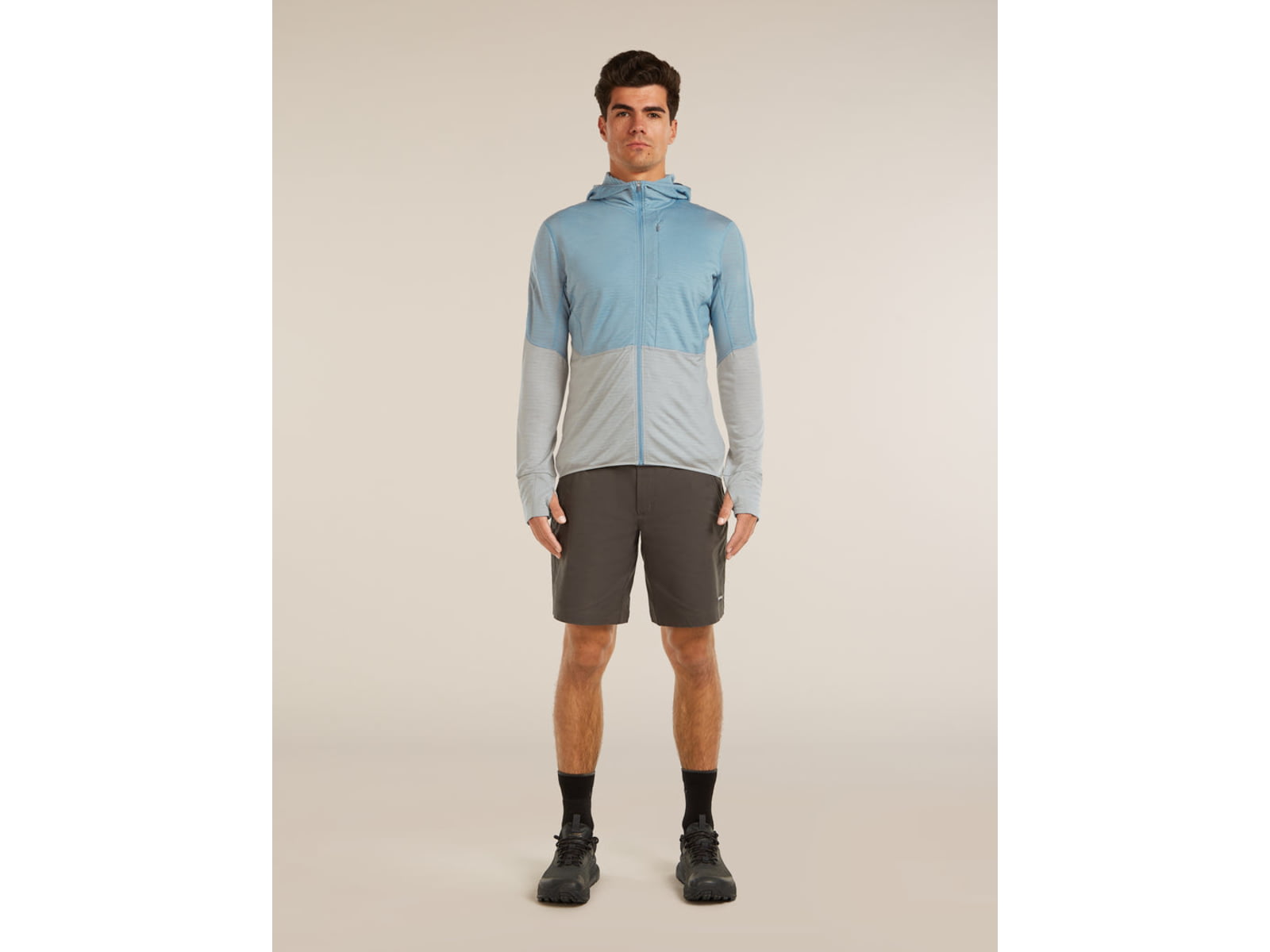 Icebreaker Merino Blend 200 RealFleece Descender Long Sleeve Zip Hoodie - Men's