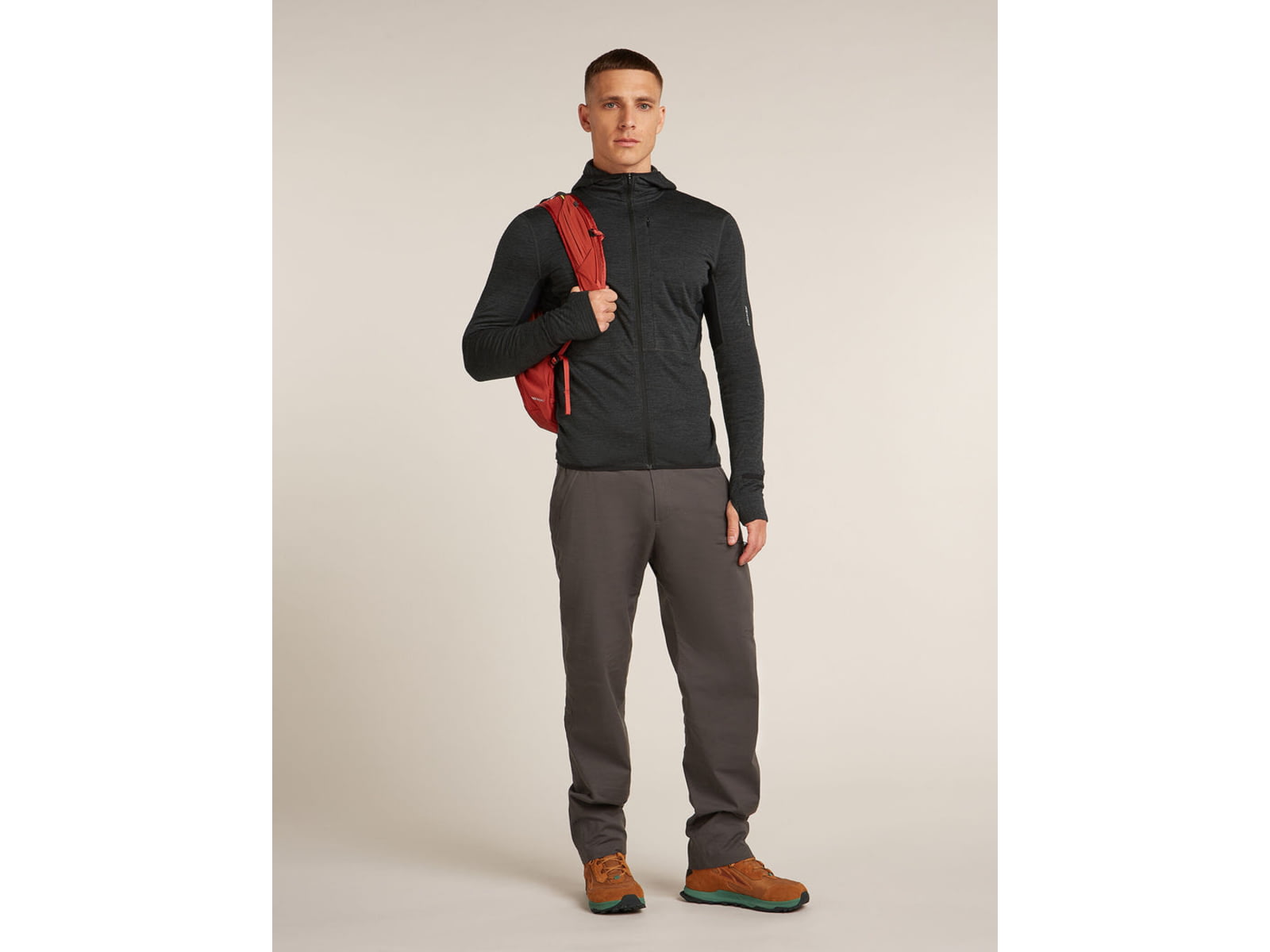 Icebreaker Merino Blend 200 RealFleece Descender Long Sleeve Zip Hoodie - Men's