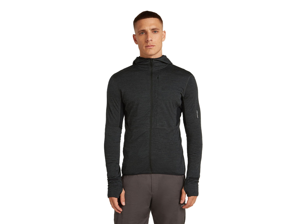 Icebreaker Merino Blend 200 RealFleece Descender Long Sleeve Zip Hoodie - Men's